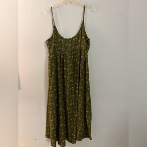 Olive Green Babydoll Dress!